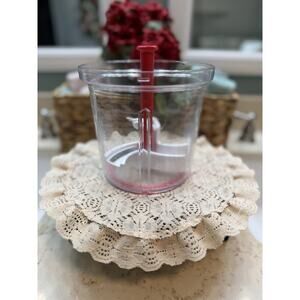 Tupperware Chop N Prep Large Base With Blade No Lid For Parts Only